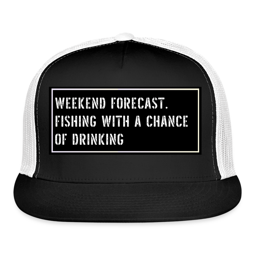 Fishing Hat Funny - black/white