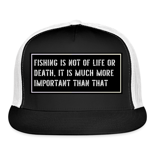 Fishing Hat Funny - black/white