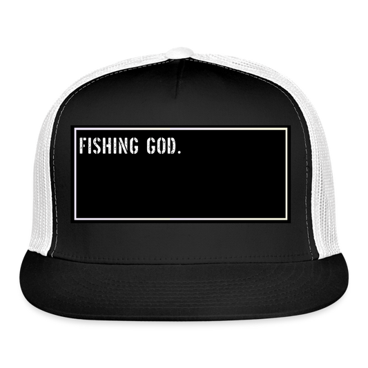 Fish Hat Funny - black/white