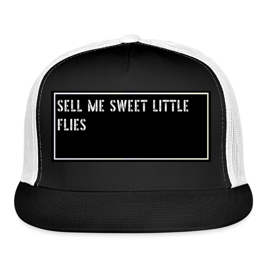 Fishing Trucker Hat Funny - black/white