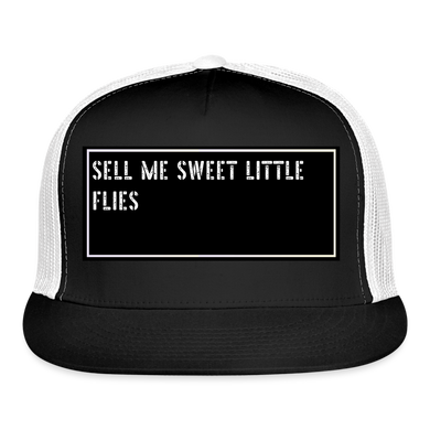 Fishing Trucker Hat Funny - black/white