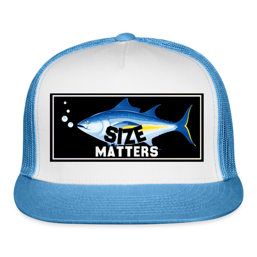 Funny Fishing Hat - white/blue