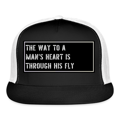 Funny Fish Cap - black/white