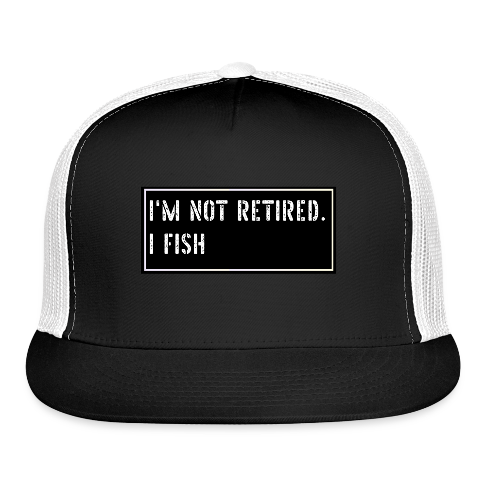 Funny Fishing Cap - black/white