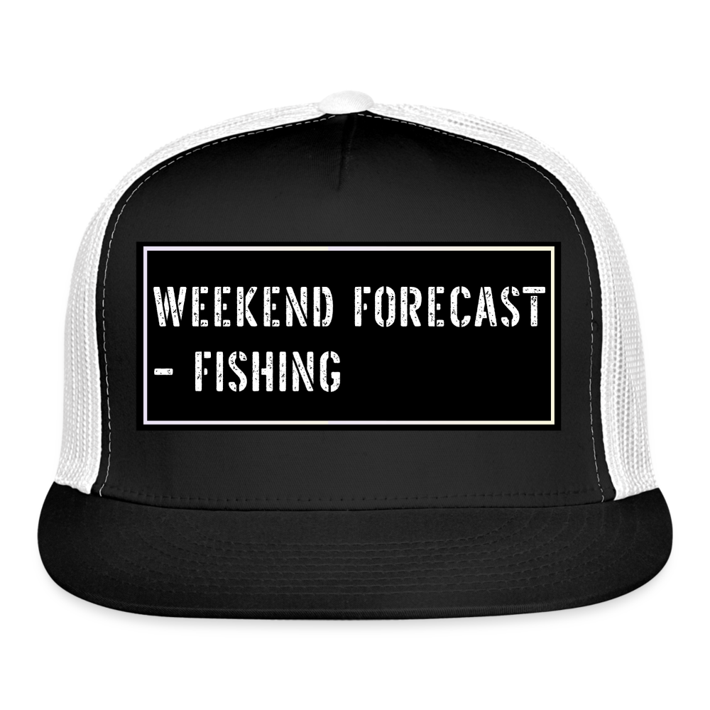 Fishing Hat Funny - black/white