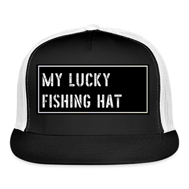 Funny Fishing Cap - black/white