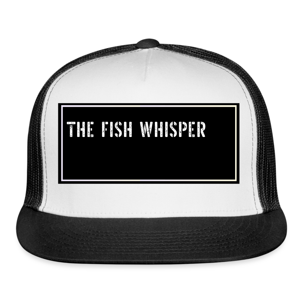 Funny Fish Hat - white/black