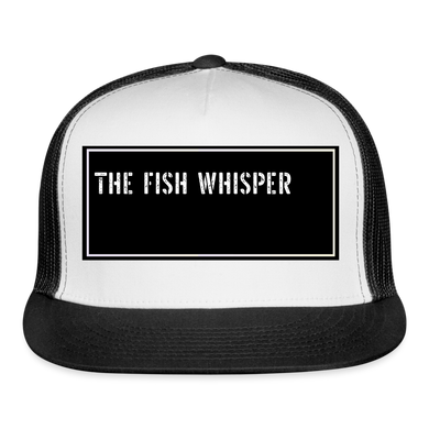 Funny Fish Hat - white/black