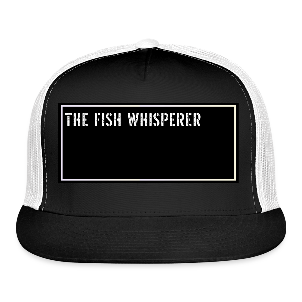 Fish Hat Funny - black/white