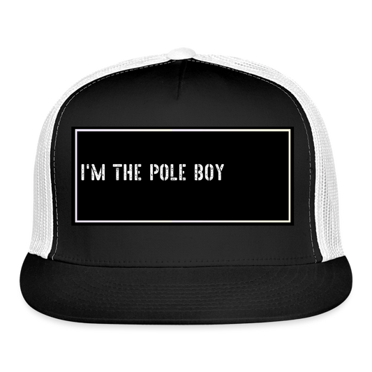 Fishing Trucker Hat Funny - black/white
