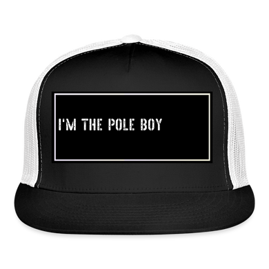 Fishing Trucker Hat Funny - black/white