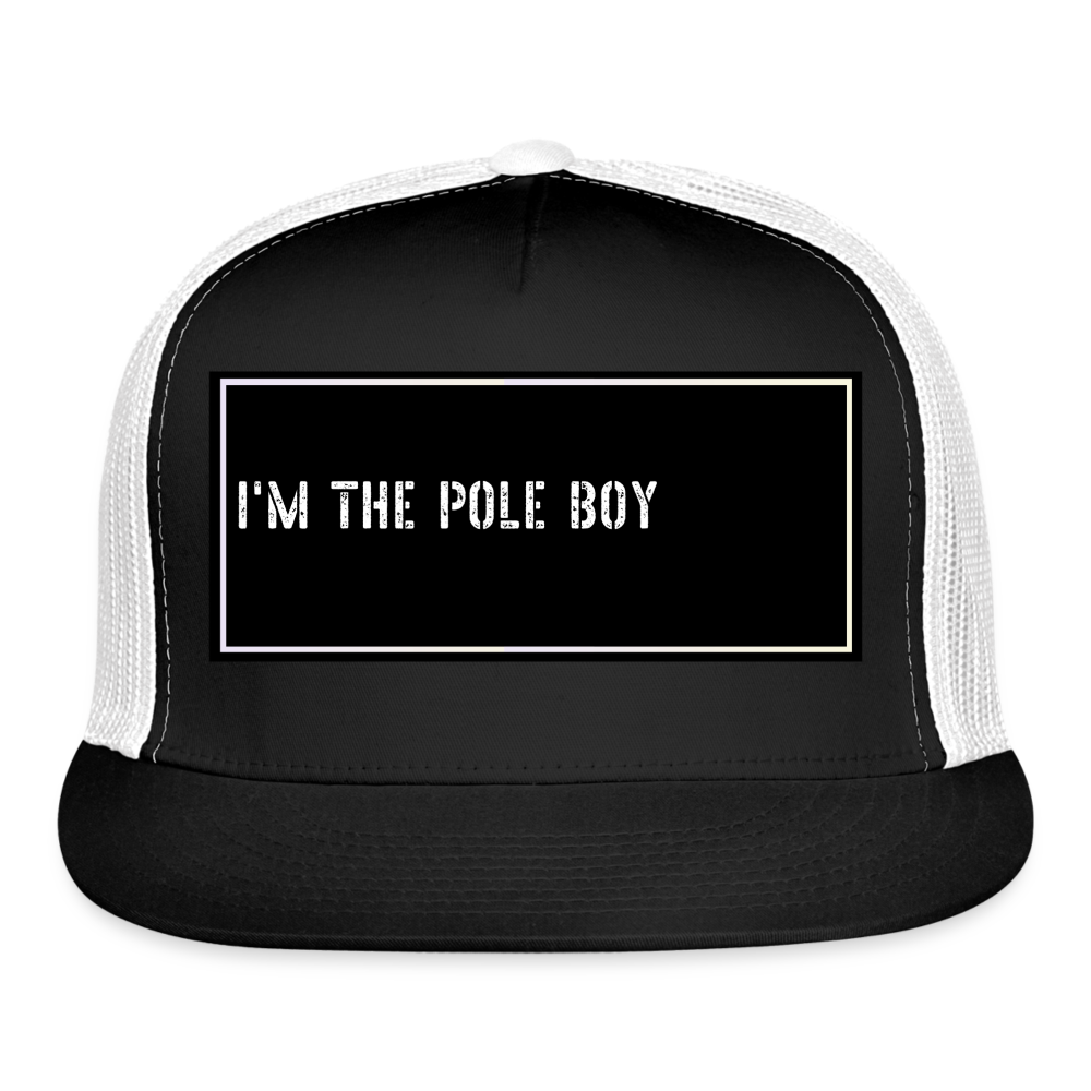 Fishing Trucker Hat Funny - black/white