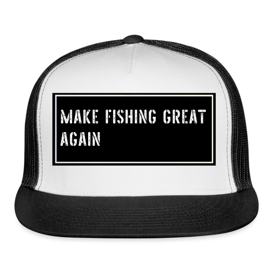 Funny Fish Hat - white/black