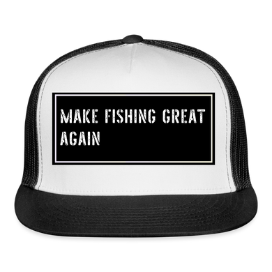 Funny Fish Hat - white/black