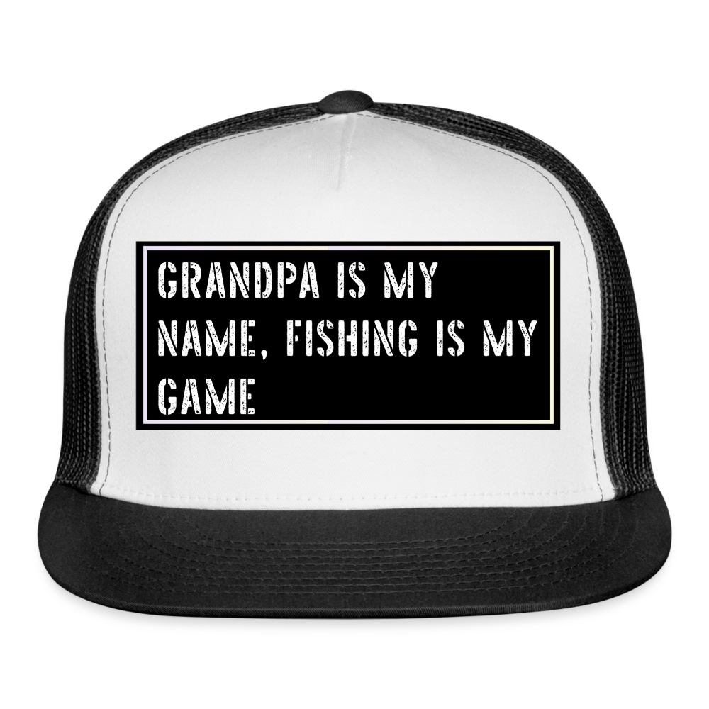 Funny Fish Hat - white/black