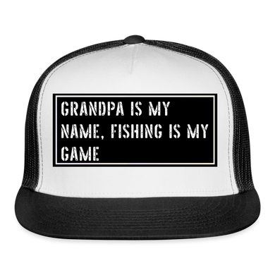Funny Fish Hat - white/black
