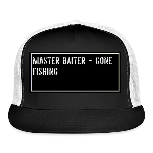 Funny Fishing Cap - black/white