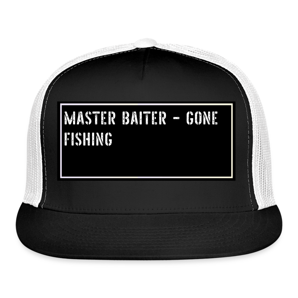 Funny Fishing Cap - black/white