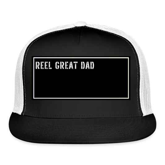 Fishing Trucker Hat Funny - black/white