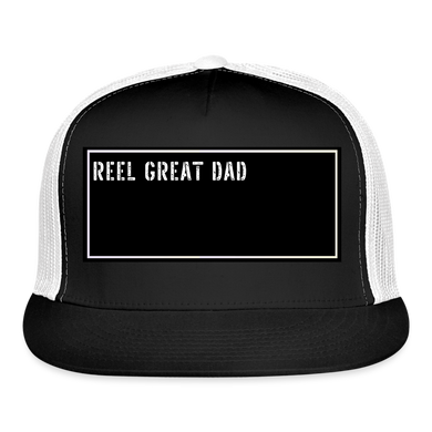 Fishing Trucker Hat Funny - black/white
