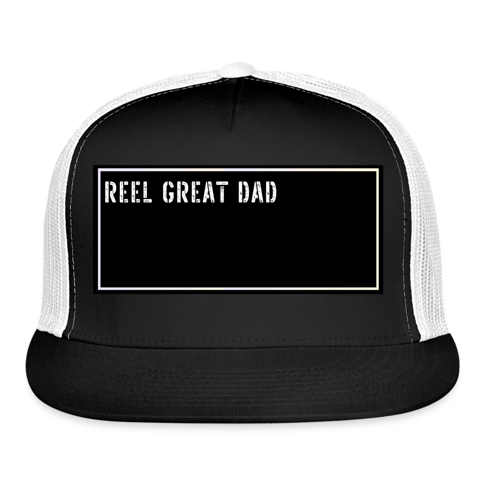 Fishing Trucker Hat Funny - black/white