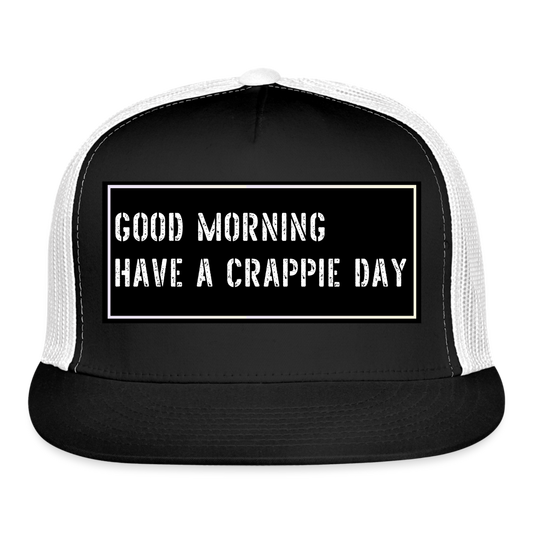 Funny Fishing Trucker Cap - black/white