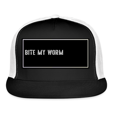 Funny Fishing Trucker Cap - black/white