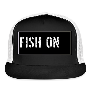 Funny Fishing Hat - black/white