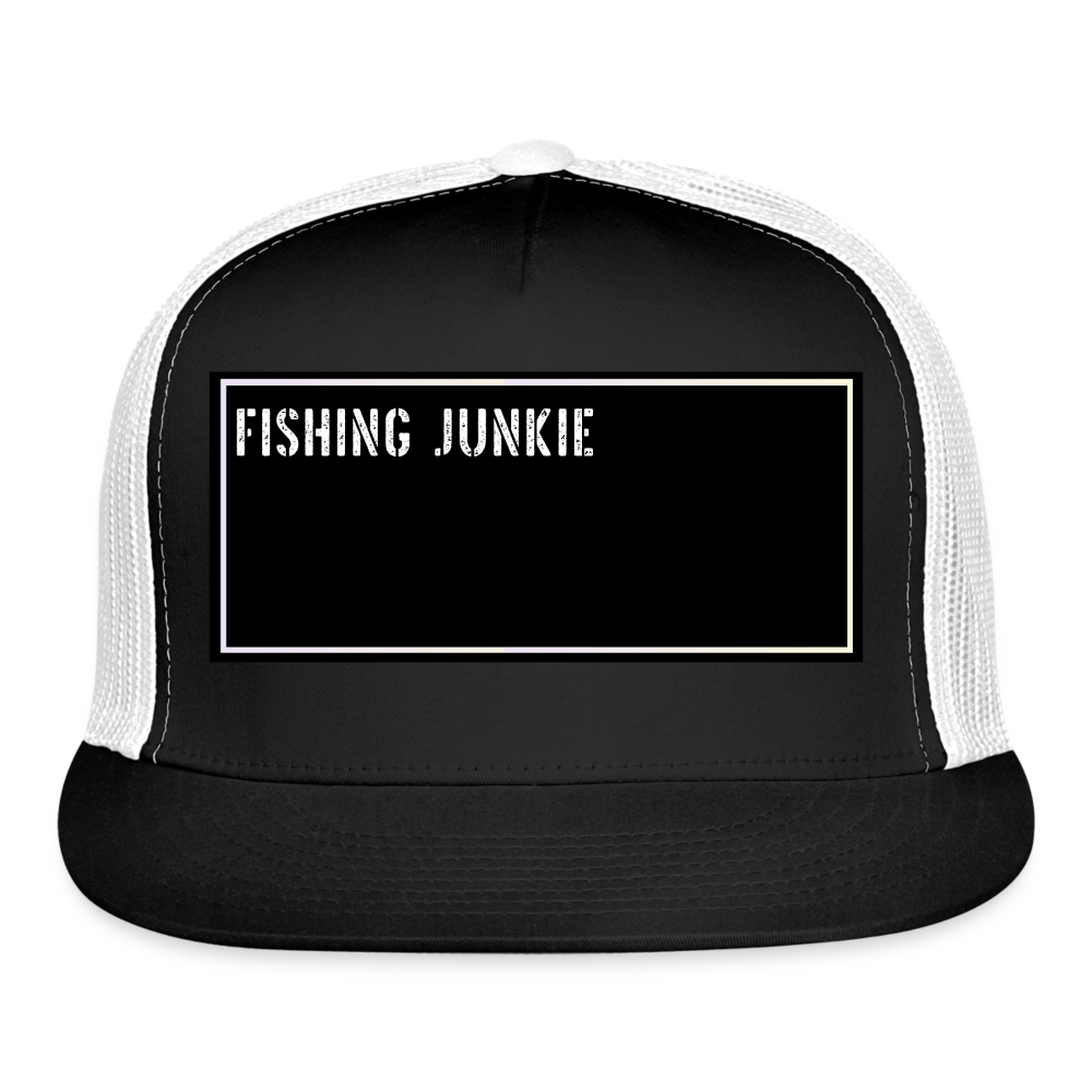 Fish Hat Funny - black/white