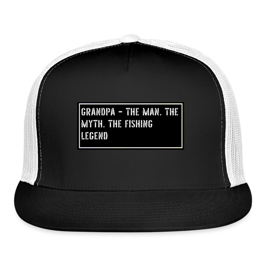 Funny Fishing Hat - black/white