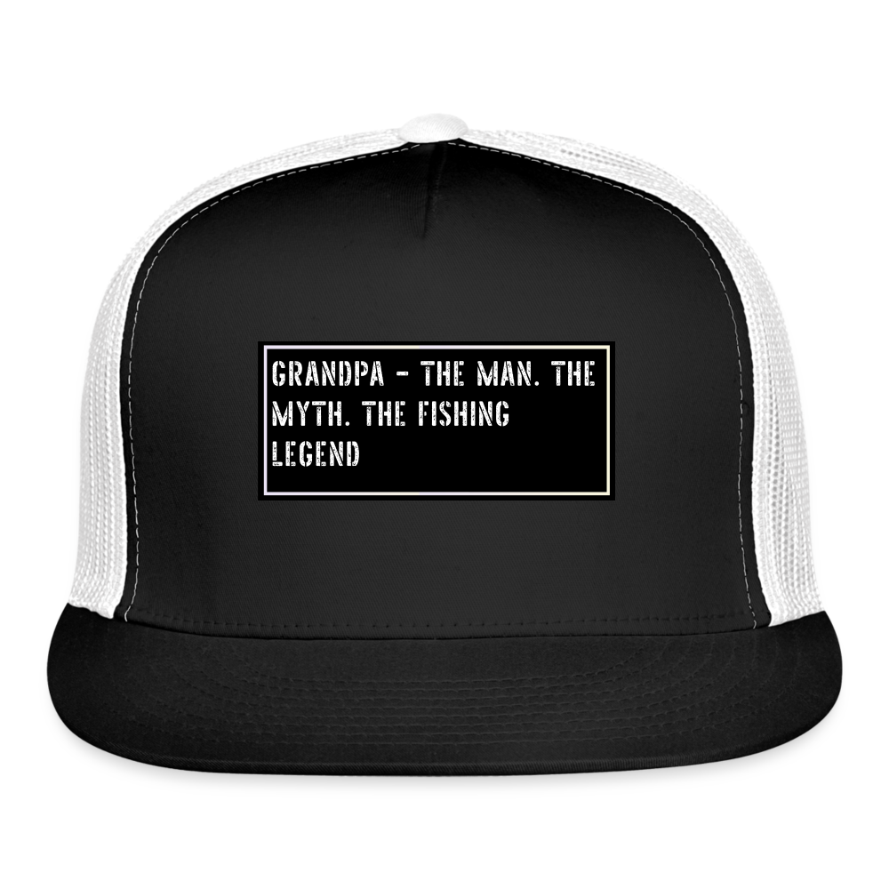 Funny Fishing Hat - black/white
