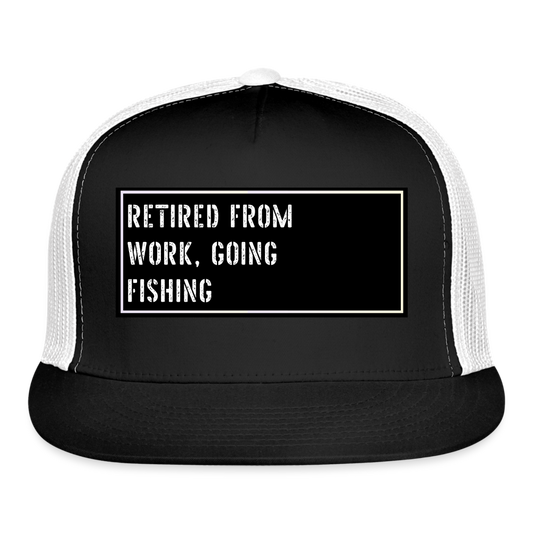 Funny Fish Hat - black/white