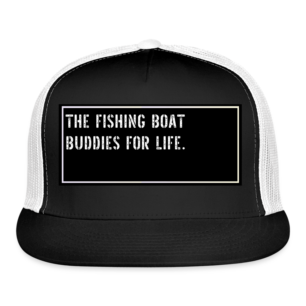 Fish Hat Funny - black/white