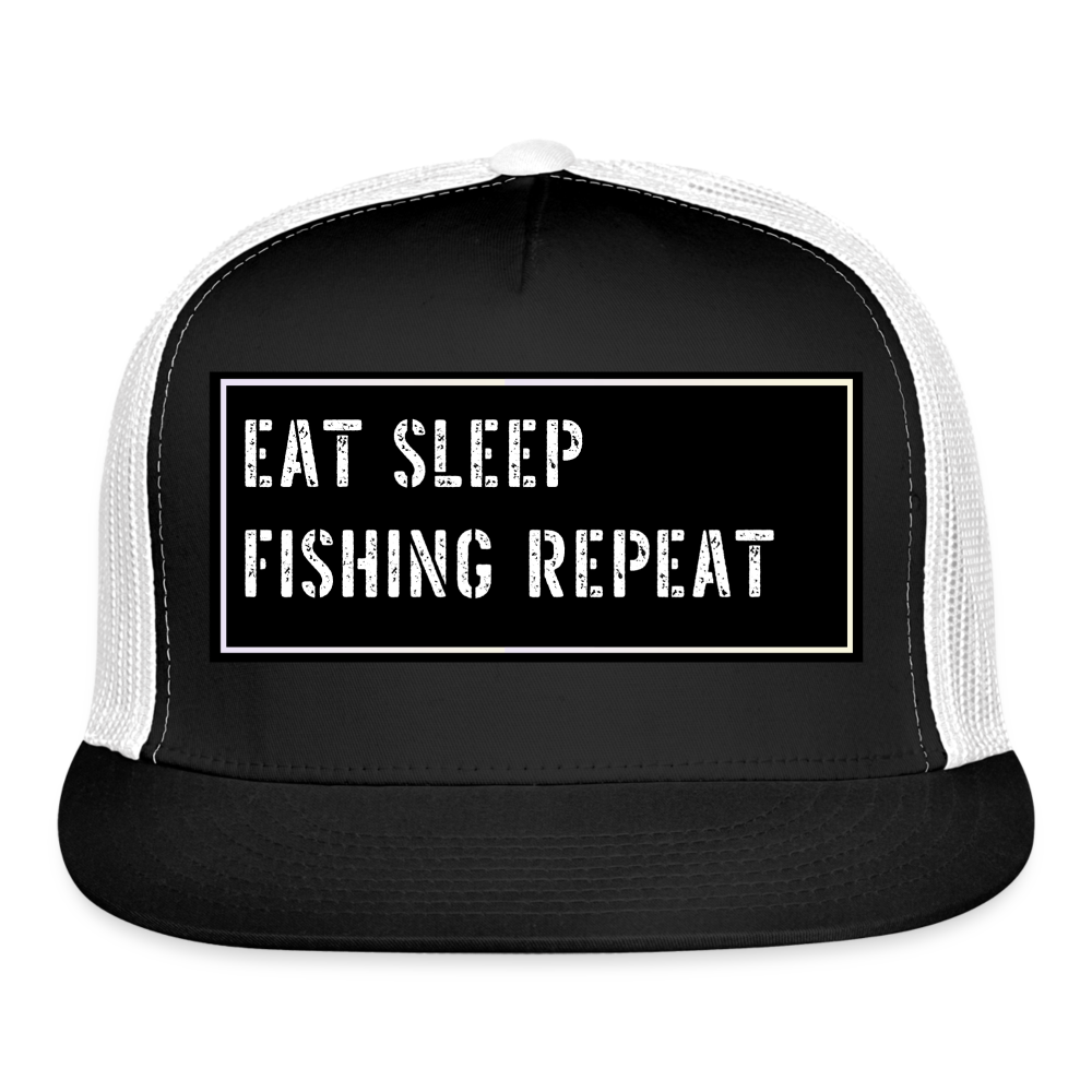 Fishing Hat Funny - black/white