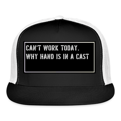 Funny Fishing Cap - black/white