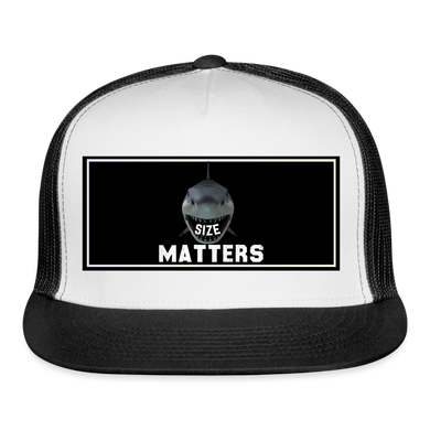 Funny Fishing Hat - white/black