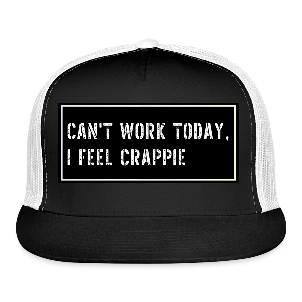 Fishing Hat Funny - black/white