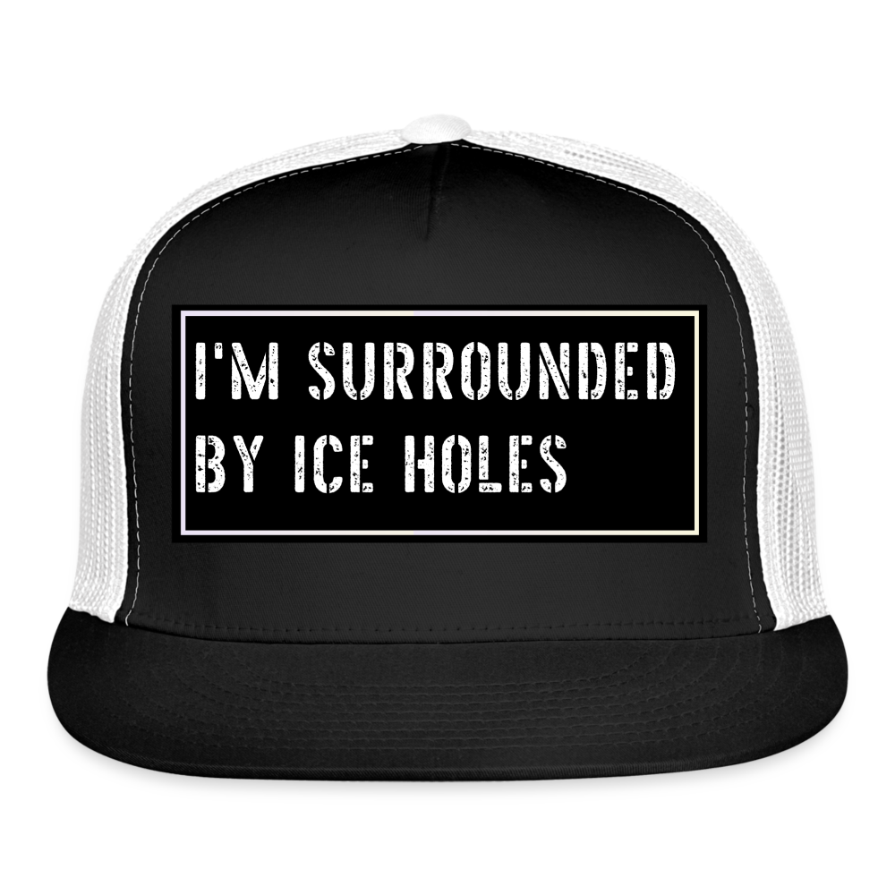 Fishing Hat Funny - black/white