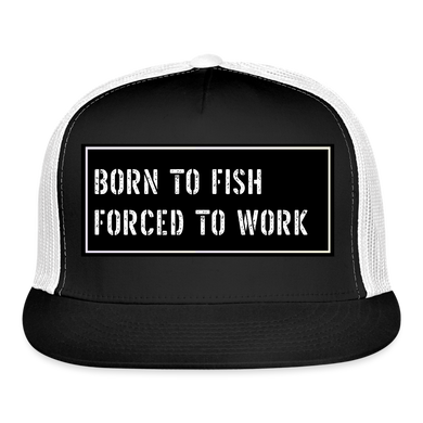 Funny Fishing Cap - black/white