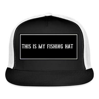 Funny Fishing Cap - black/white