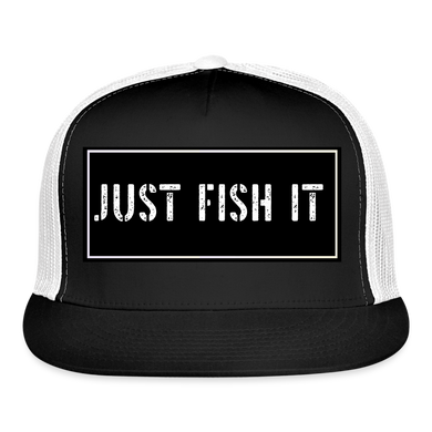 Fishing Hat Funny - black/white