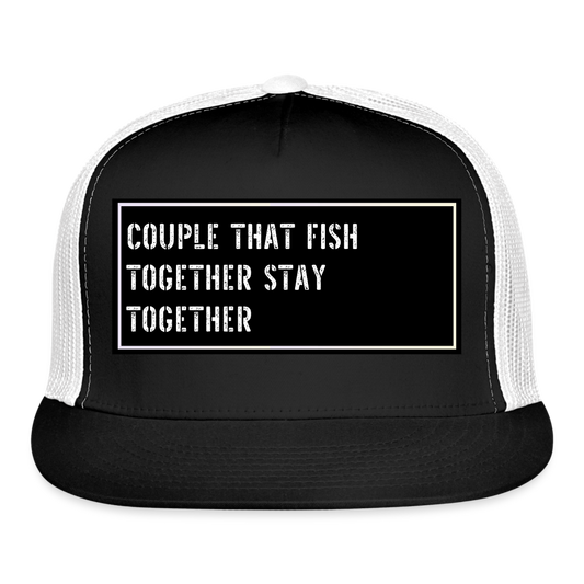 Fish Hat Funny - black/white