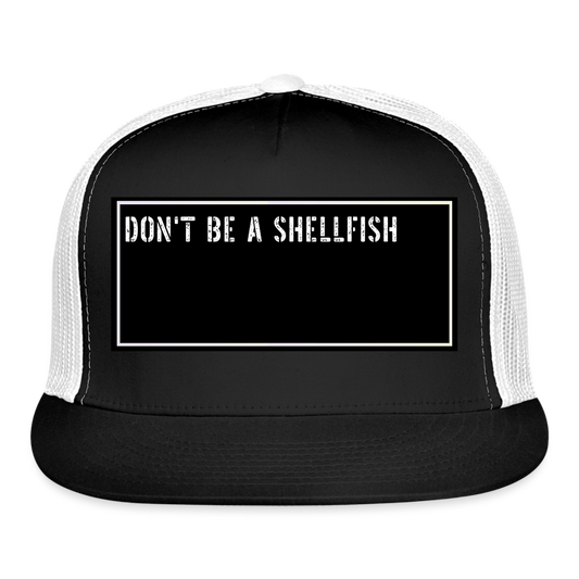 Fishing Trucker Hat Funny - black/white