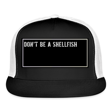 Fishing Trucker Hat Funny - black/white