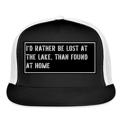 Fish Hat Funny - black/white