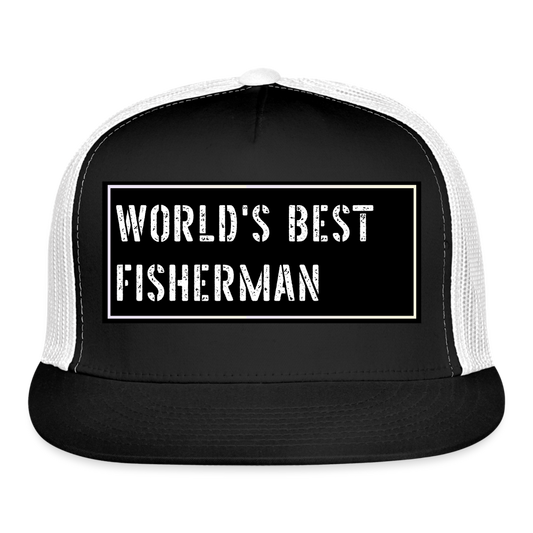 Fishing Cap Funny - black/white