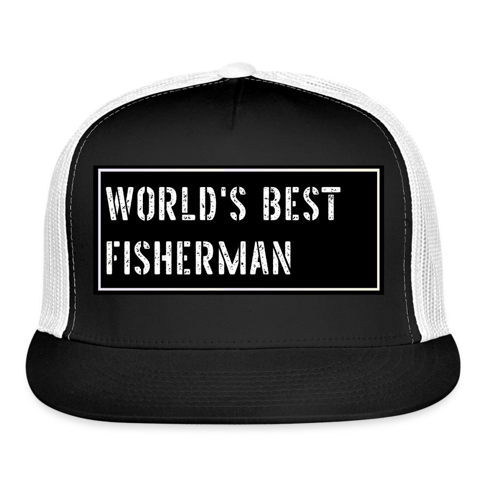 Fishing Cap Funny - black/white