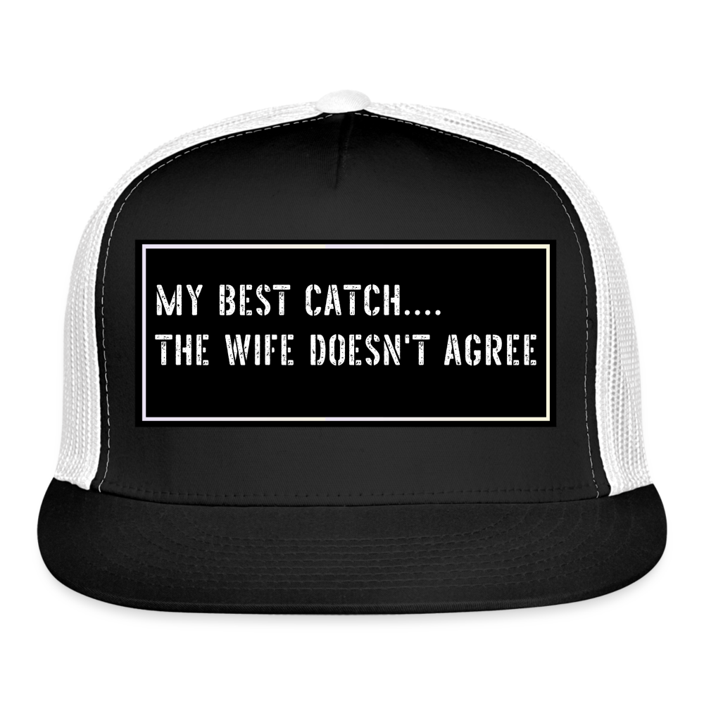 Fishing Hat Funny - black/white
