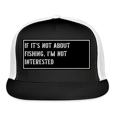 Fishing Cap Funny - black/white