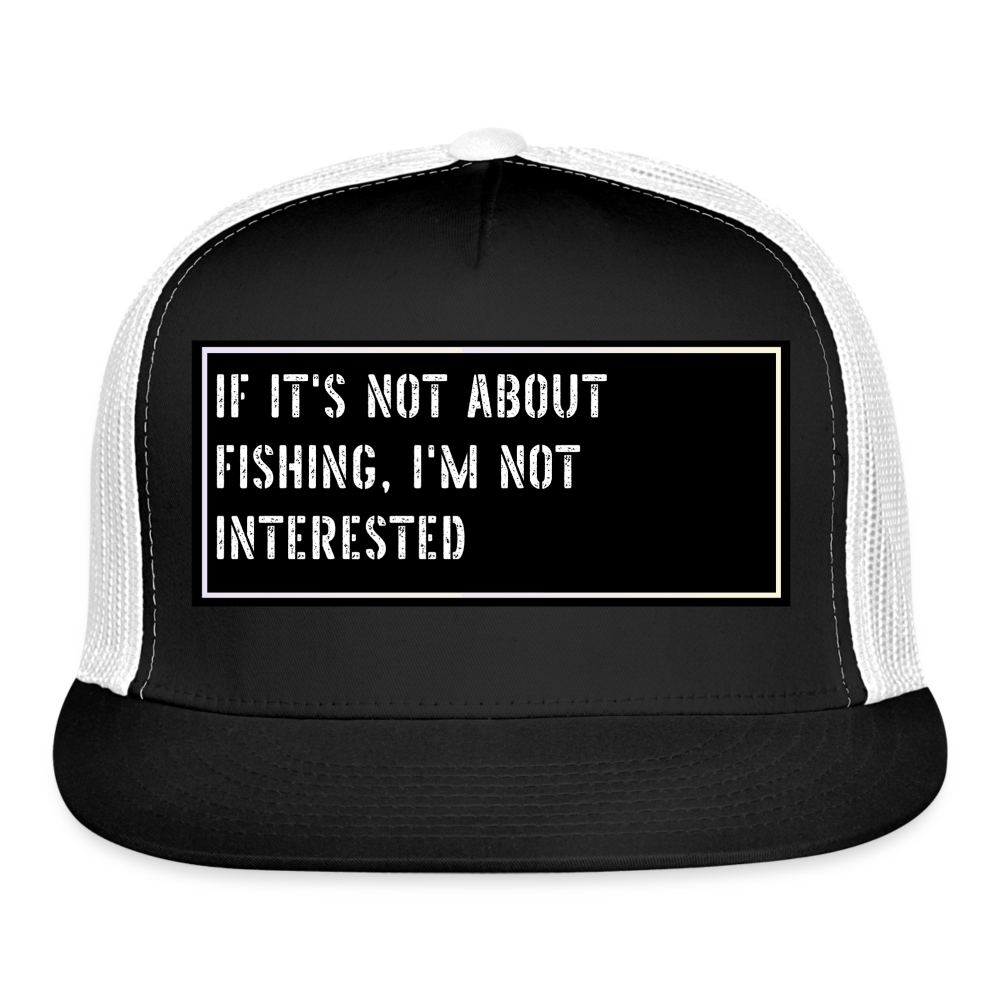Fishing Cap Funny - black/white